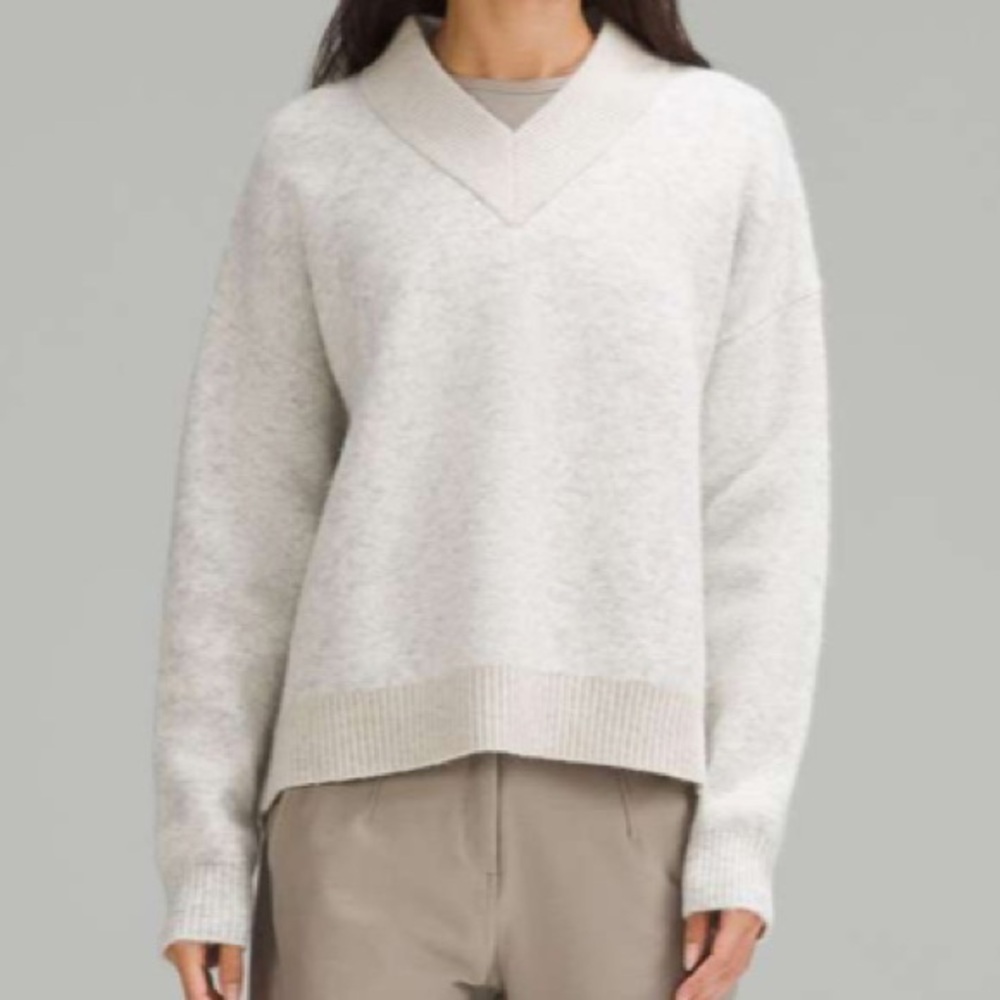 Lululemon Alpaca Wool-Blend V-Neck Sweater